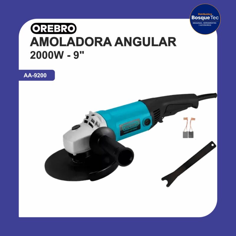 Amoladora angular 2000w-9" aa-9200