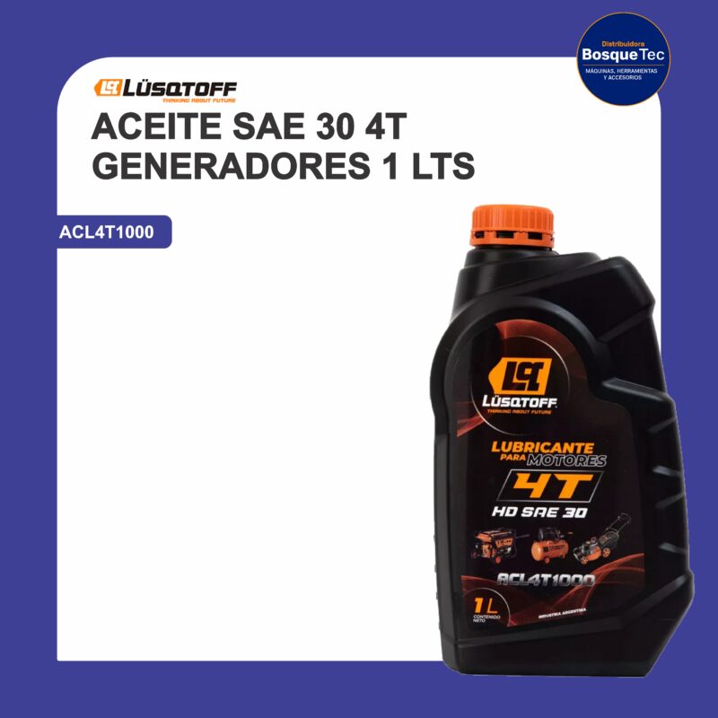 Aceite sae 30 4t grupo electrogeno sintetico acl4t1000