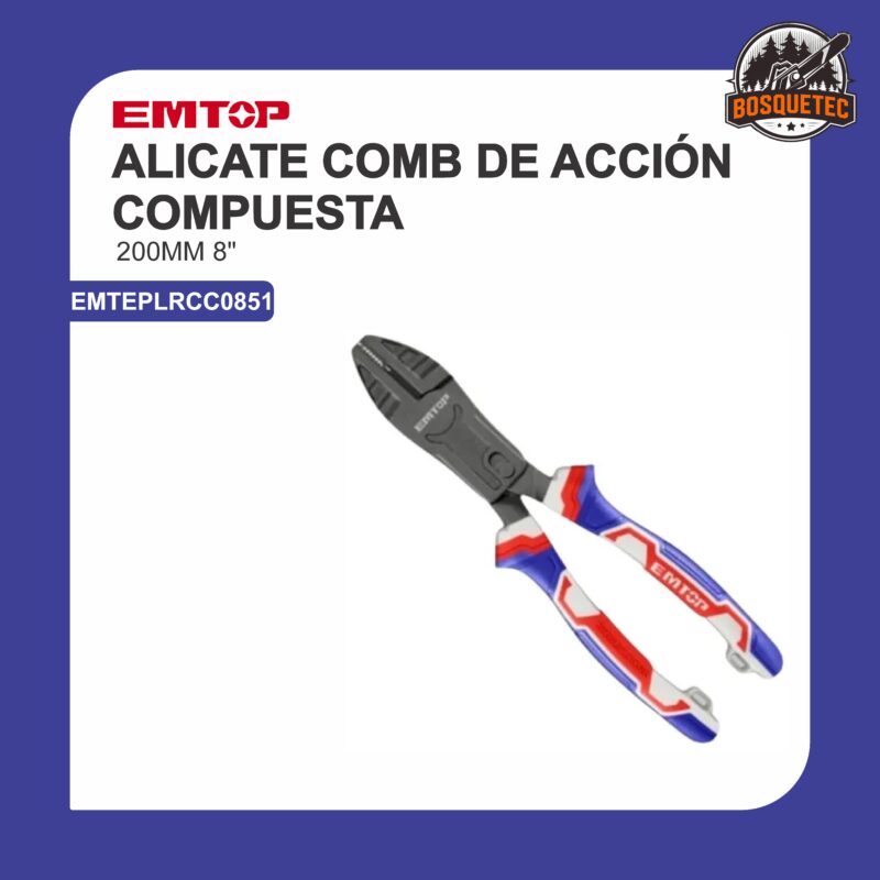 Alicate comb de accion compuesta emteplrcc0851