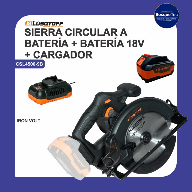 Sierra circular a batería iron volt csl4500-9b