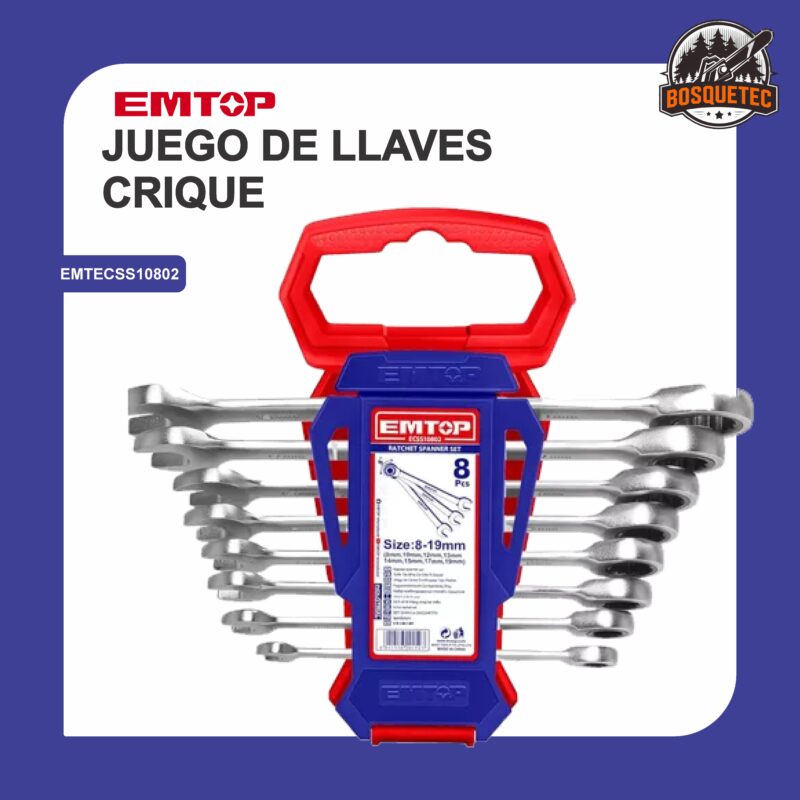 Juego de llaves crique emtecss10802