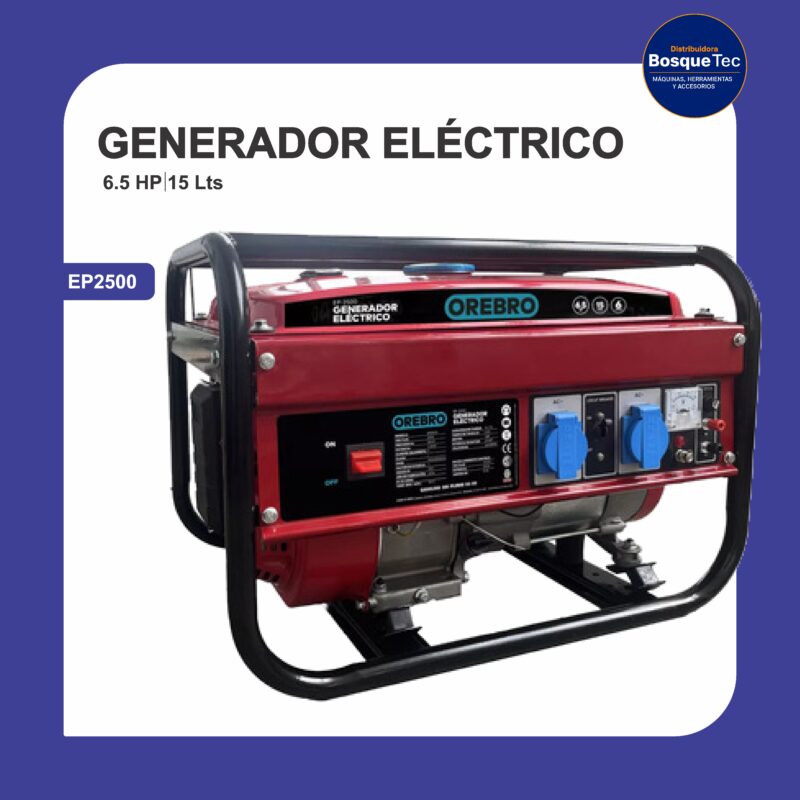 Generador electrico obrero 6,5 hp