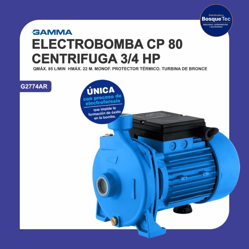Bomba de agua cp 80 0.75 hp - g2774ar