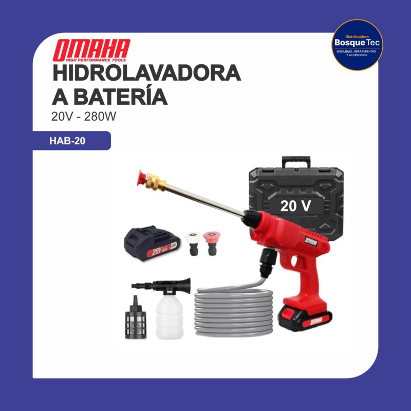 Hidrolavadora a bateria 20v hab-20