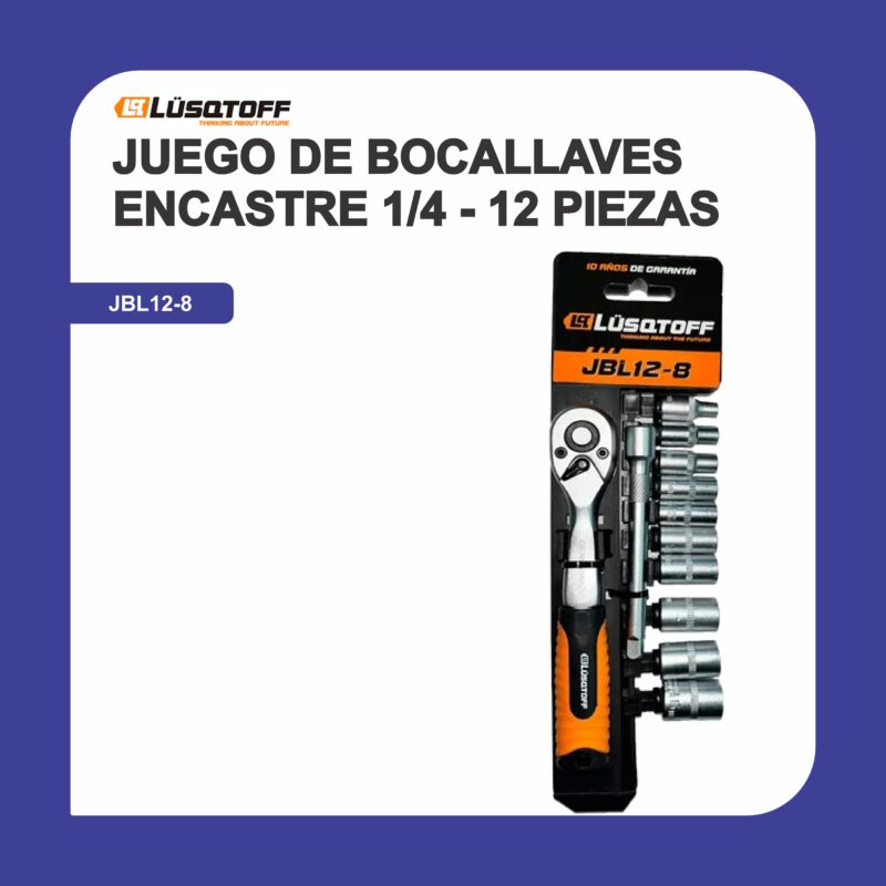 Juego de bocallaves encastre 1,4 - 12 piezas jbl12-8