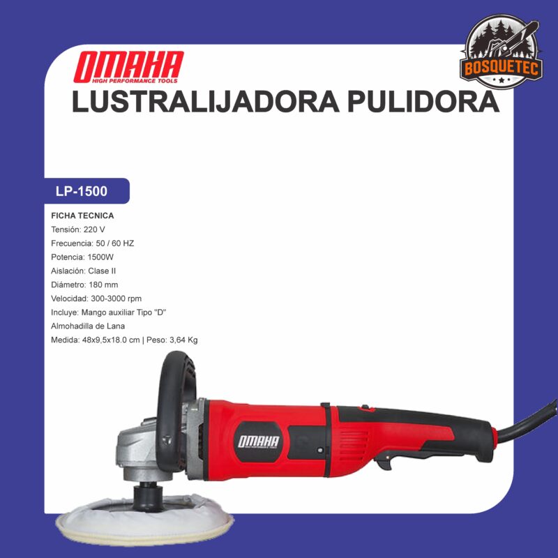 Lustralijadora pulidora lp-1500