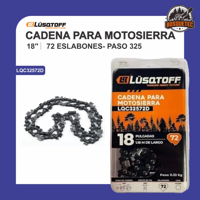 Cadena 18" paso 325 72 esalbones lqc32572d