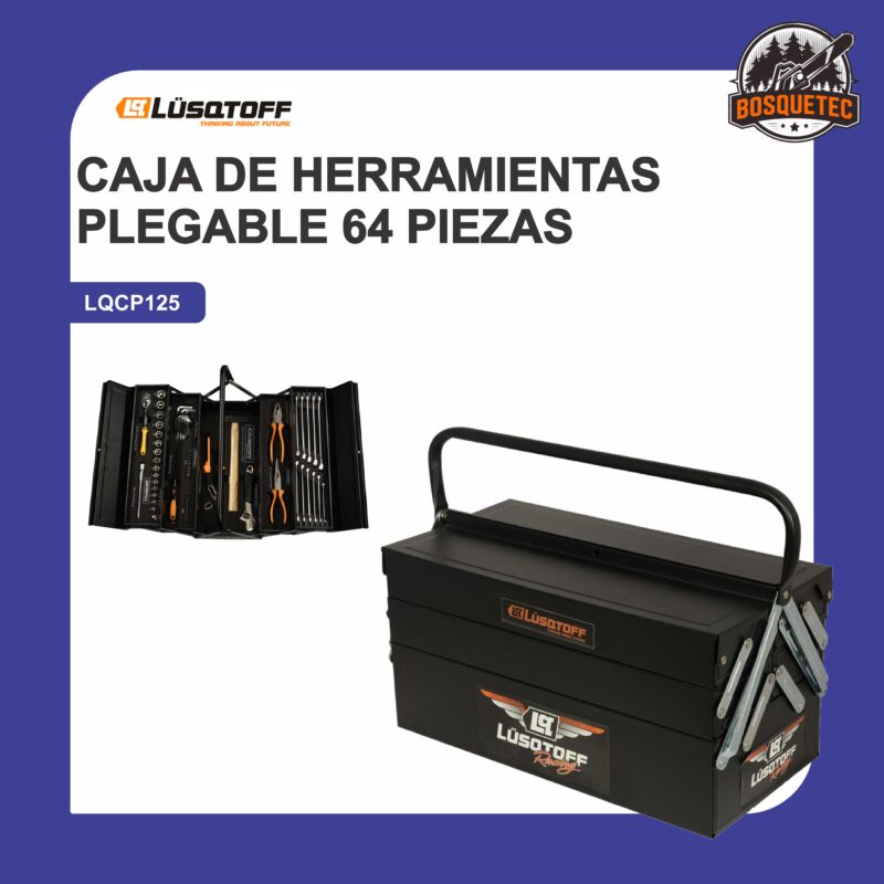 Caja de herramientas plegable 64 piezas lqcp125