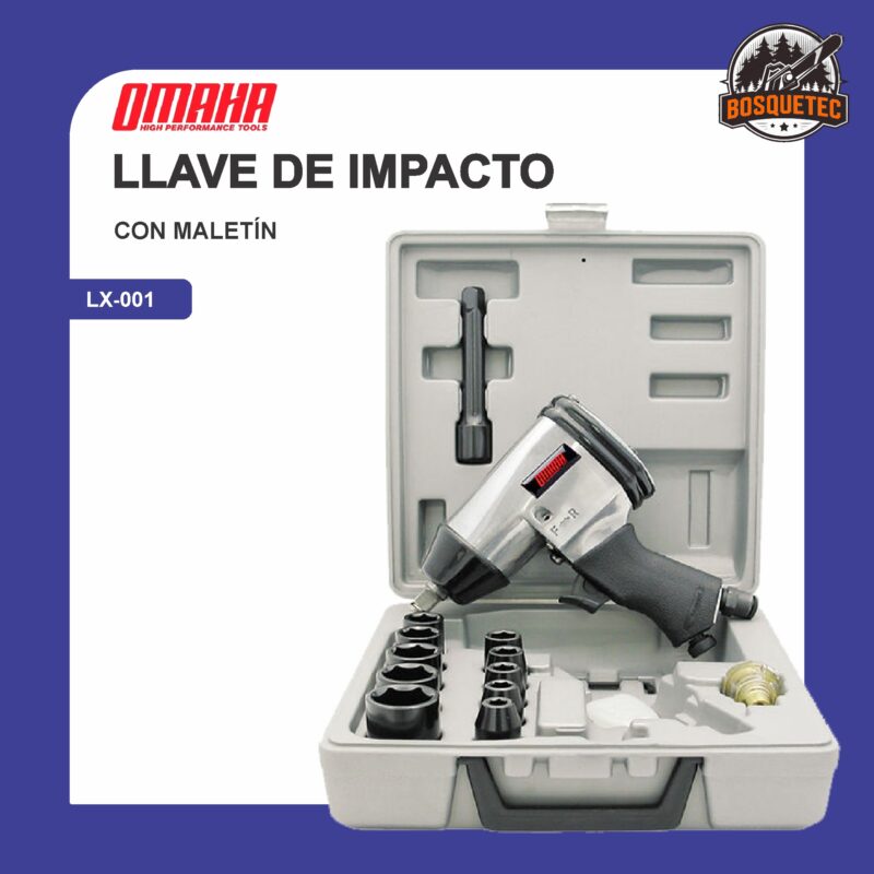 Llave de impacto con maletin