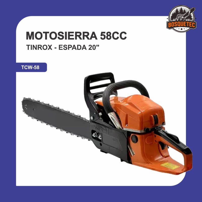 Motosierra 58cc espada 20 3,2hp 2 tiempos tcw-58