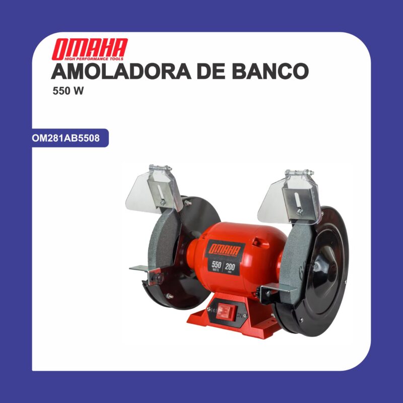 Amoladora de banco 550w 200mm om281ab5508