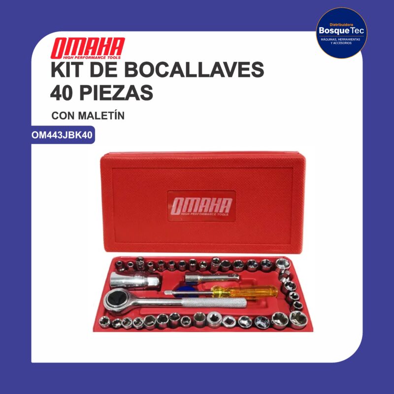 Kit de bocallaves 40 piezas om443jbk40