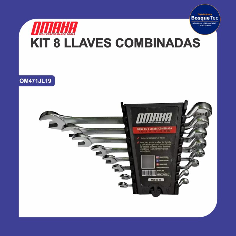 Kit 8 llaves combinadas om471jl19