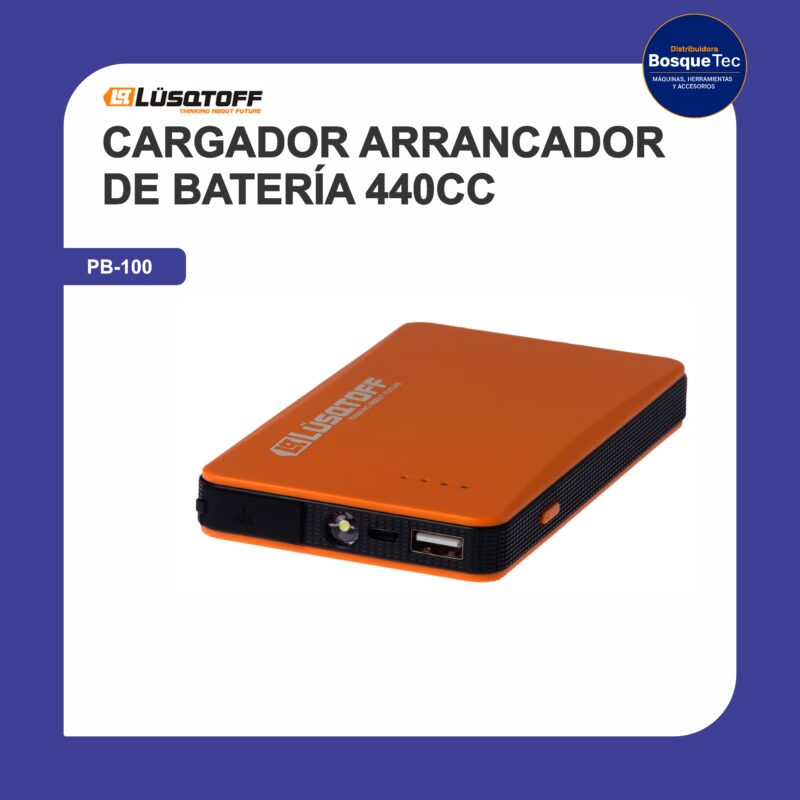 Cargador arrancador de bateria 440cc pb-100
