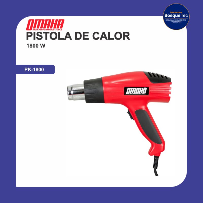 Pistola de calor 1800w pk-1800