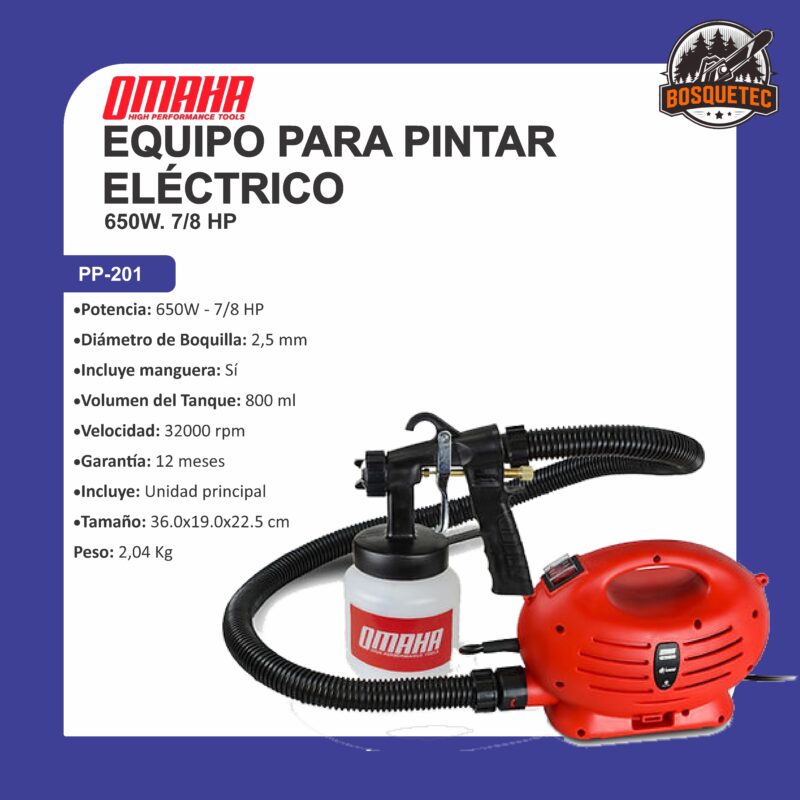 Equipo para pintar eléctrico 650w 2.5 pp-201