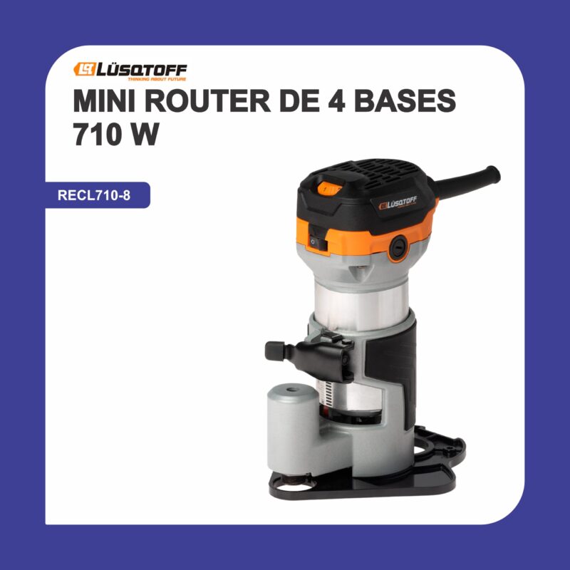 Mini router de 4 bases 710w recl710-8