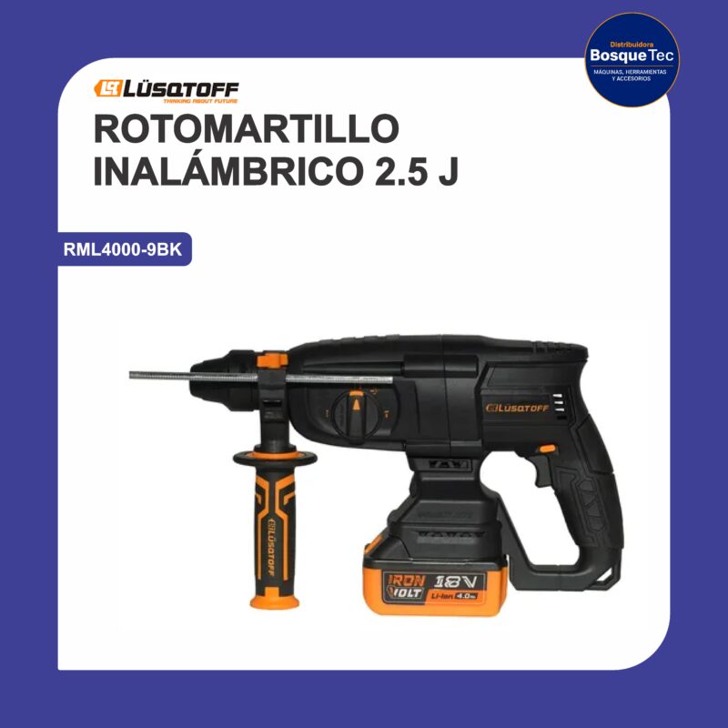 Rotomartillo inalambrico sds plus iron volt rml4450-9bk