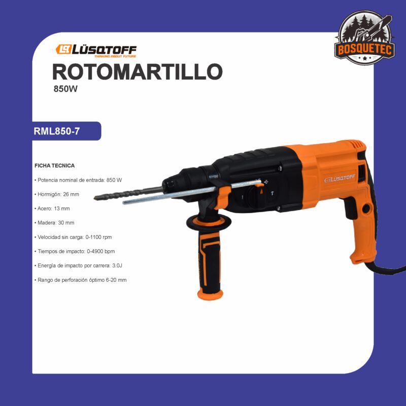 Rotomartillo 850 w - 3.0 j rml850-7