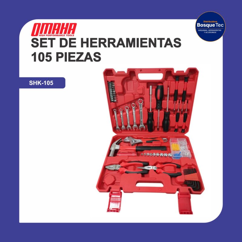 Set de herramientas 105 piezas shk-105