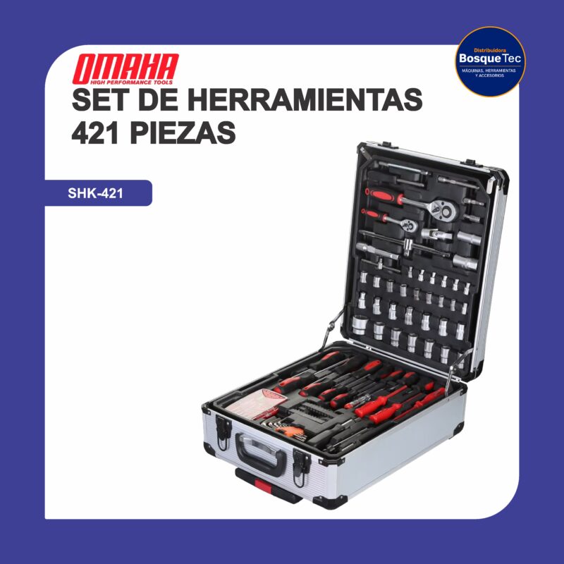 Set de herramientas 421 piezas shk-421