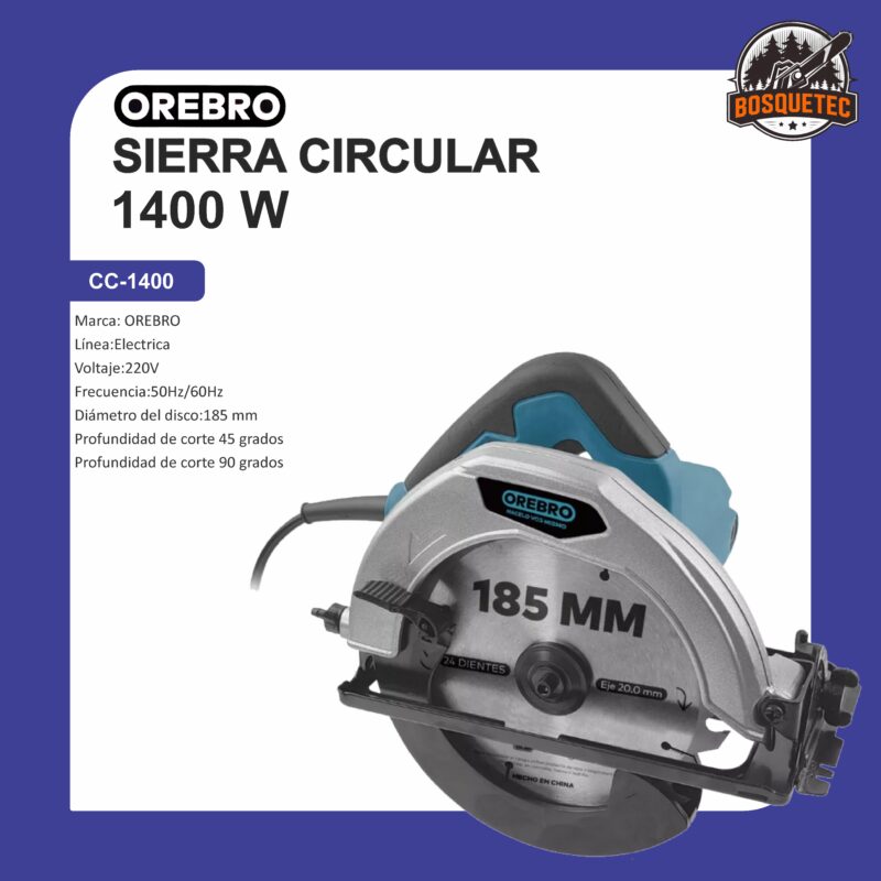 Sierra circular 1400w cc-1400