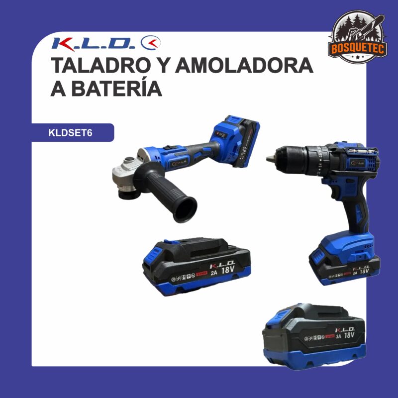 Taladro y amoladroa a bateria set6