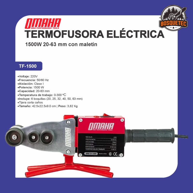 Termofusora eléctrica tf-1500