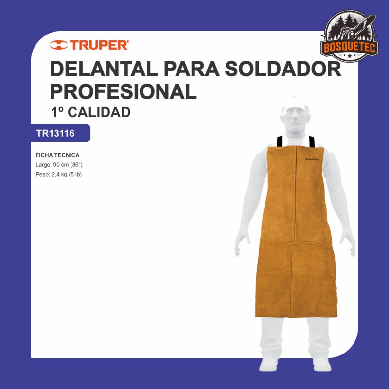 Delantal para soldador profesional tr13116