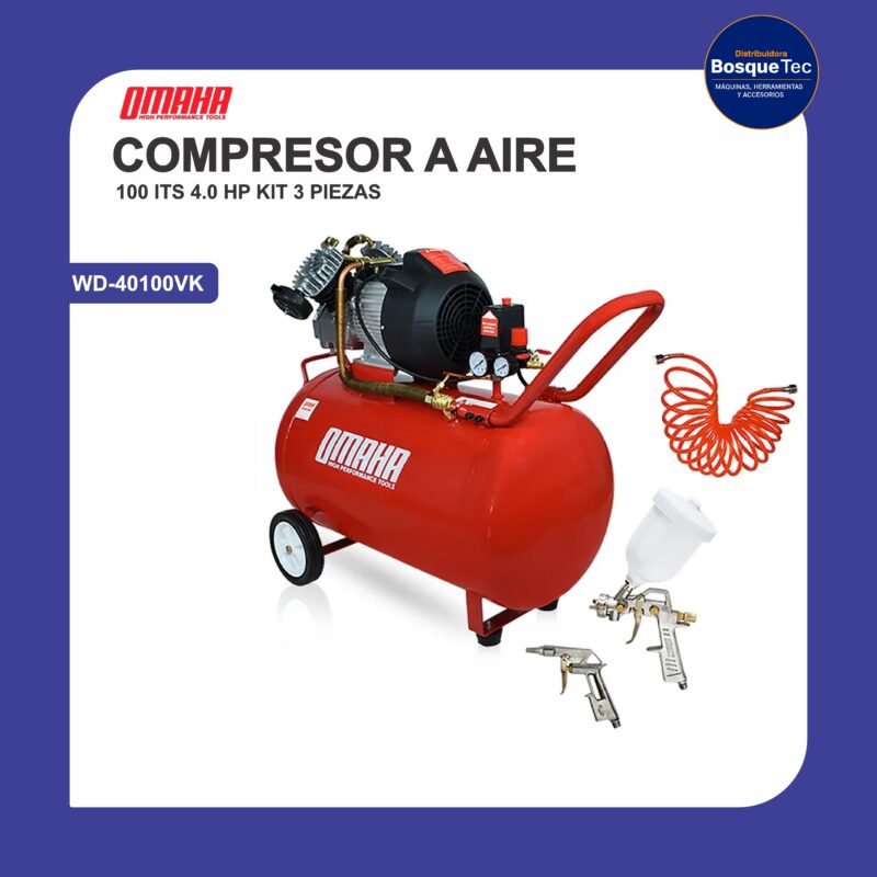 Compresor a aire 100 lts wd-40100vk