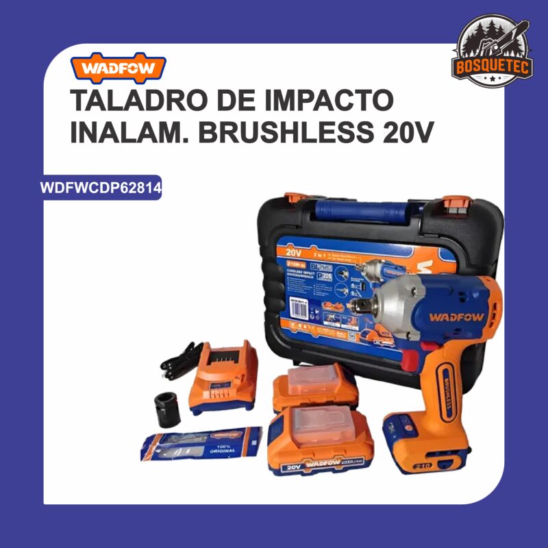 Taladro de impacto inalam. brushless 20v wdfwcdp62814