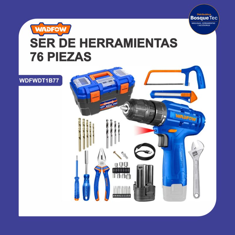 Set de herramientas surtidas 76 pzs wdfwdt1b77