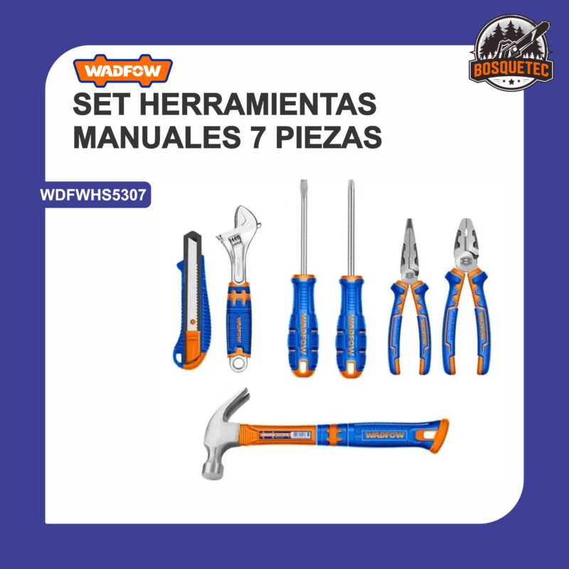 Set herramientas manuales 7 piezas wdfwhs5307