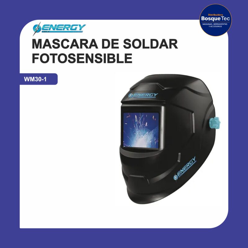 Mascara de soldar fotosensible energy wm30-1
