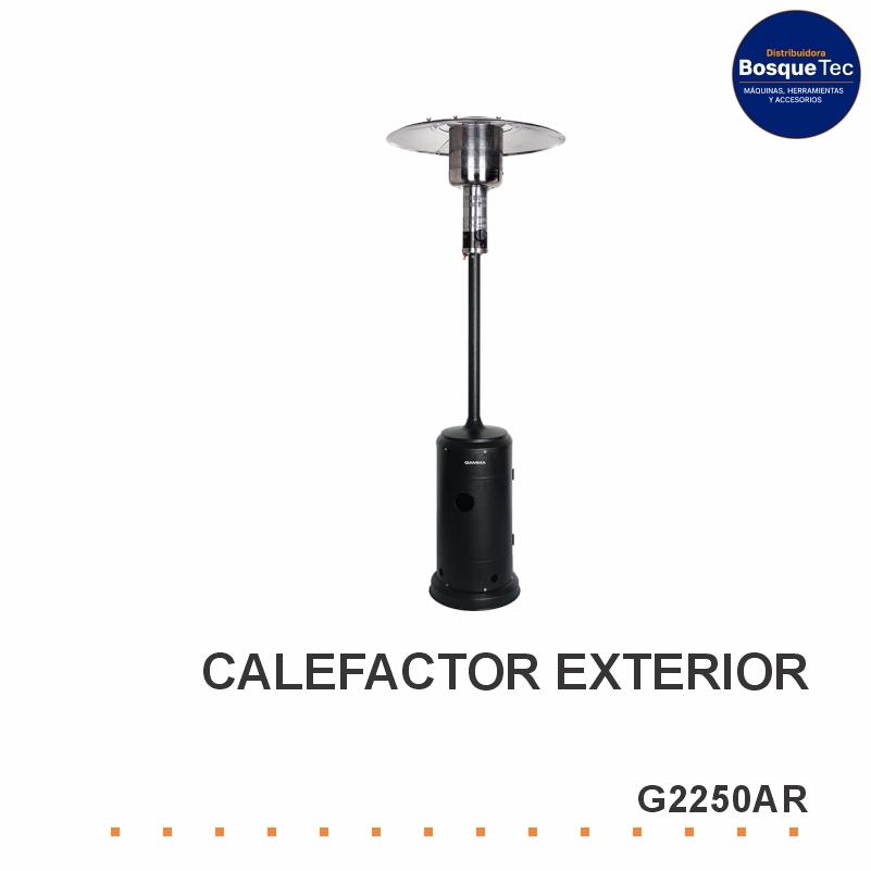 Calefactor Exterior Hongo Negro Gamma- G2250Ar