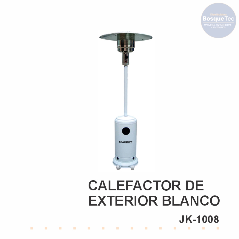 Calefactor Sombrilla De Exterior Blanco Lusqtoff Jk-1008