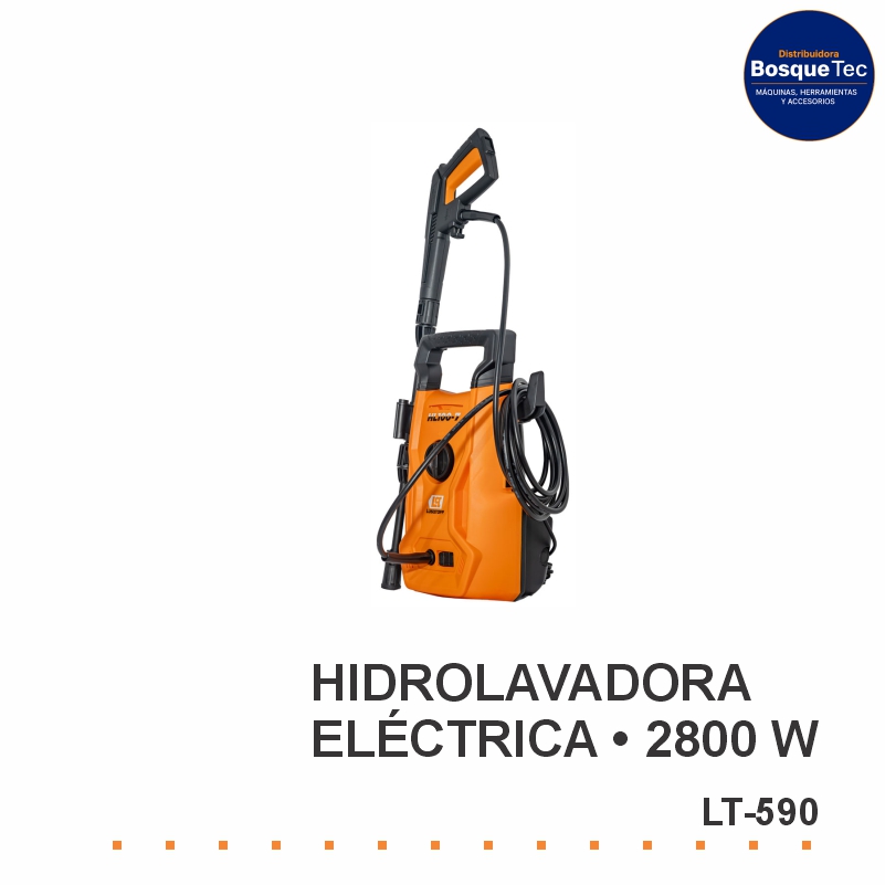 Hidrolavadora Electrtica Profesional 2800W Lusqtoff Lt-590
