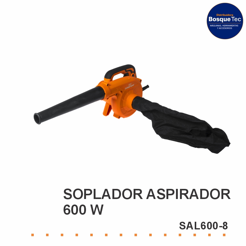 Soplador aspirador 600w lusqtoff sal600-8