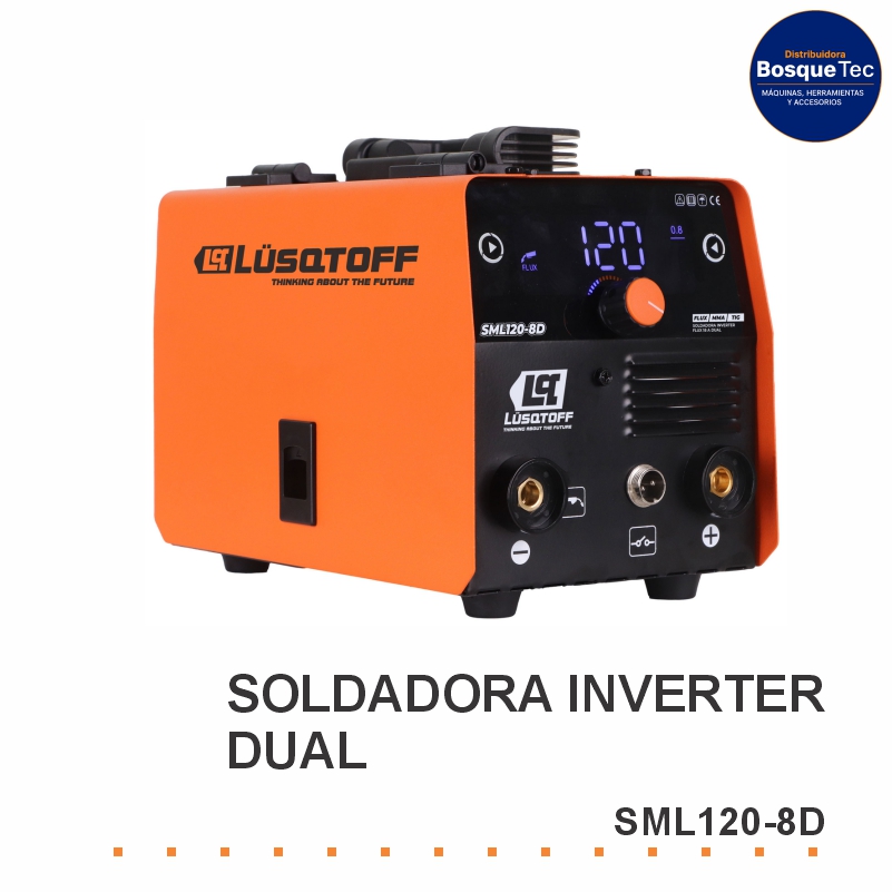 Soldadora Inverter Dual Lusqtoff Sml120-8D