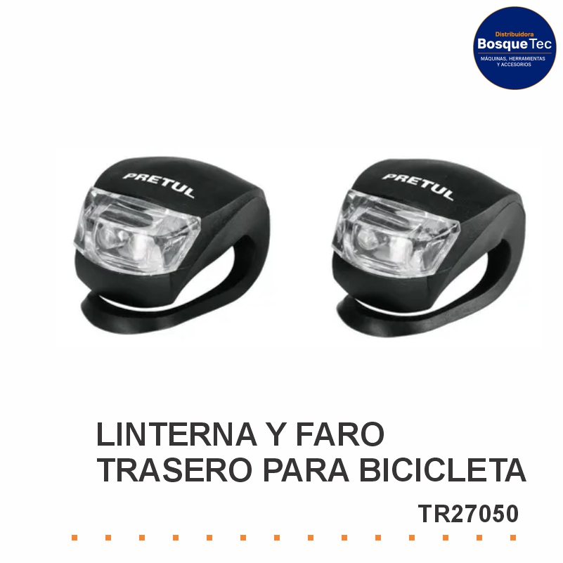 Linterna Y Faro Trasero Para Bicicleta Petrul Tr27050