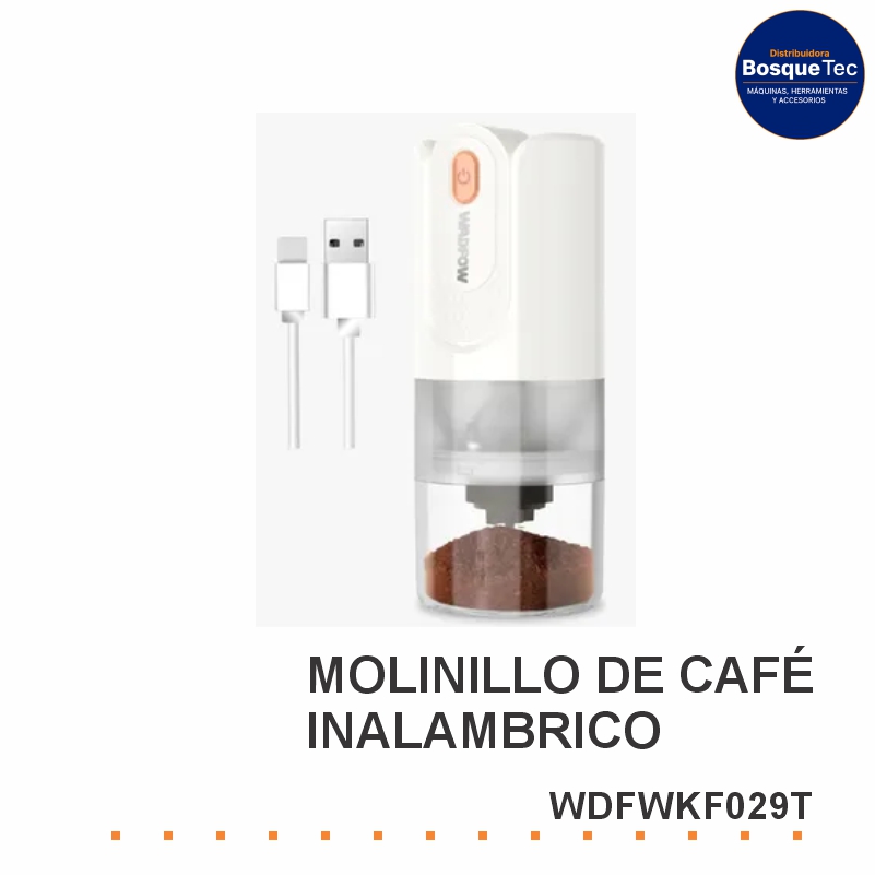 Molinillo De Café Inalambrico Wadfow Wdfwkf029T