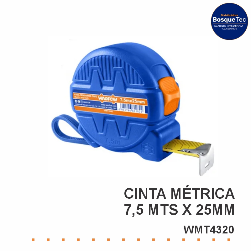 Cinta Metrica 7,5 Mts X 25Mm Wadfow Wmt4320