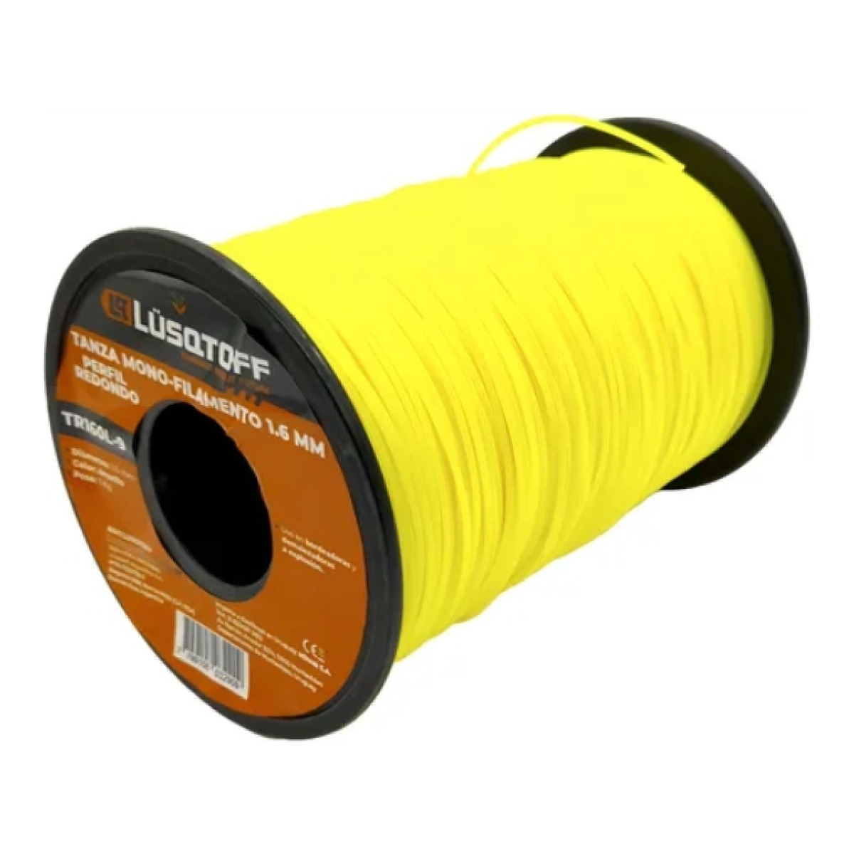 Tanza Amarilla Perfil Redondo 1.6Mm 1Kg Lusqtoff Tr160L-9.