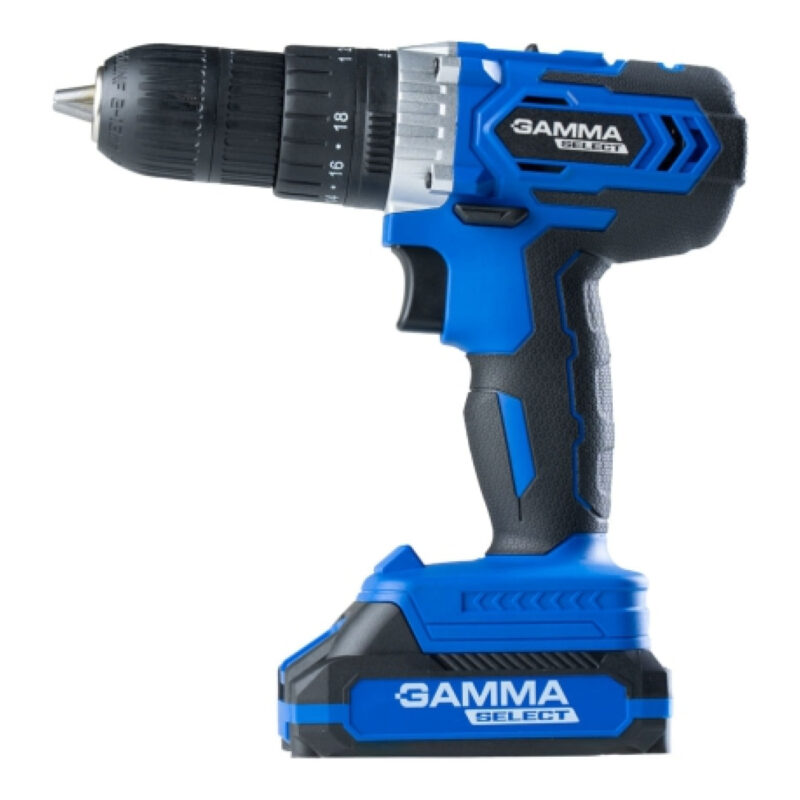 Taladro Atornillador con Percutor A Bateria Gamma G12600Ar.