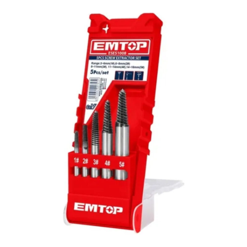 Set Extractores de Tornillos EMTOP EMTESES1008