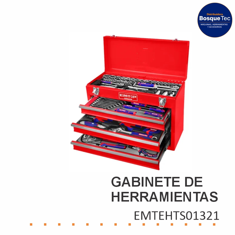Gabinete con 132 Piezas Emtop EMTEHTS01321