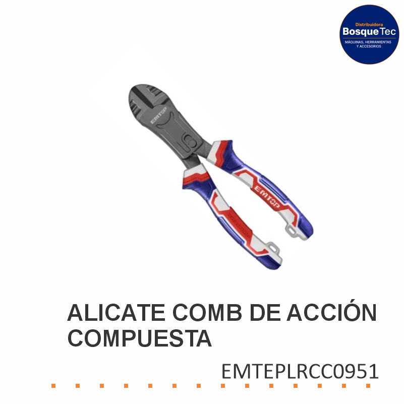 Alicate Comb de Accion Compuesta Emtop EMTEPLRCC0951