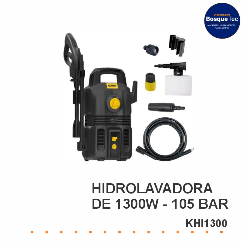 Hidrolavadora de 1300 W - 105 bar Konan KHI1300