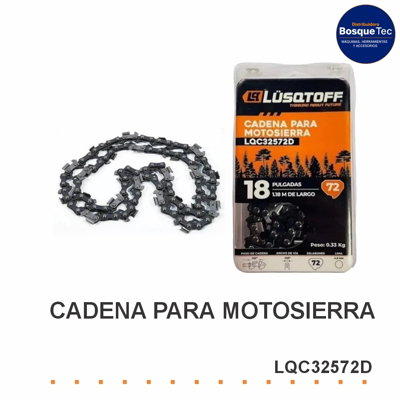 Cadena Lusqtoff 18" Paso 325 72 Esalbones Lqc32572D