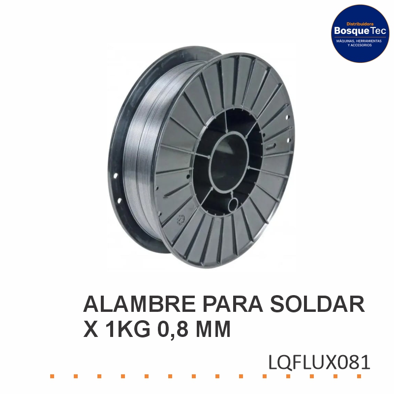 Alambre para Soldar X1KG 0,8MM Lusqtoff LQFLUX081